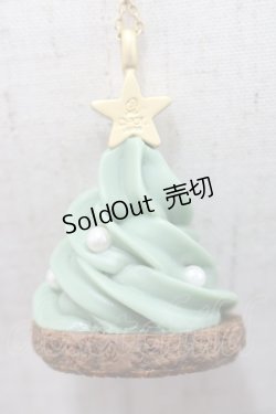 画像3: Q-pot. / クリスマスツリーカップケーキネックレス  グリーン I-25-10-29-118-QP-AC-SA-ZI