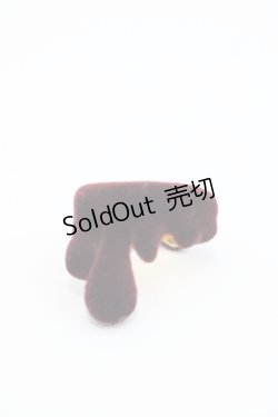 画像1: Q-pot. / フロッキーボルドーメルトリング 約10号 ボルドー I-25-10-29-119-QP-AC-SA-ZI