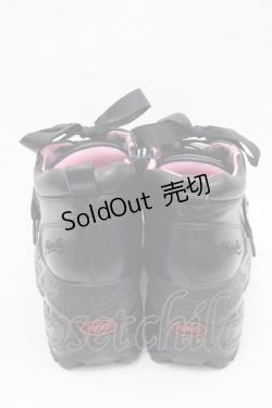 画像3: YOSUKE / 編み上げ厚底シューズ 22.5CM 黒 I-25-10-29-123-PU-SH-SA-ZI