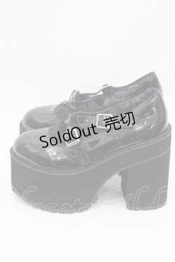 画像2: MA*RS / ダブルベルト厚底シューズ SS 黒 I-25-10-29-124-EL-SH-SA-ZI