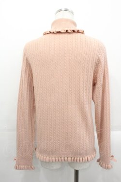 画像2: PINK HOUSE / リボンモチーフ付きタートルニット  ピンク I-25-10-29-020-LO-TO-SA-ZI