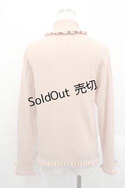 画像2: PINK HOUSE / リボンモチーフ付きタートルニット  ピンク I-25-10-29-020-LO-TO-SA-ZI