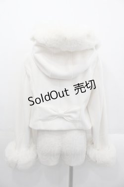 画像2: LIZ LISA / ビジューリボンショートフードコート  白 I-25-10-29-022-LO-CO-SA-ZI