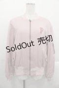 PINK HOUSE / ホワイトローズ刺繍ブルゾン  ピンク I-25-10-29-023-LO-JA-SA-ZI