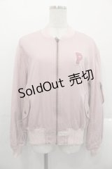 PINK HOUSE / ホワイトローズ刺繍ブルゾン  ピンク I-25-10-29-023-LO-JA-SA-ZI