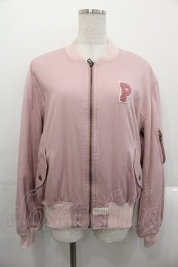 画像1: PINK HOUSE / ホワイトローズ刺繍ブルゾン  ピンク I-25-10-29-023-LO-JA-SA-ZI