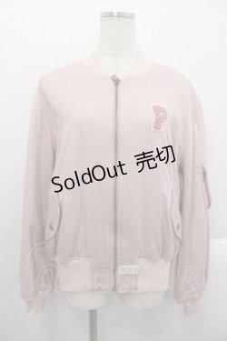 画像1: PINK HOUSE / ホワイトローズ刺繍ブルゾン  ピンク I-25-10-29-023-LO-JA-SA-ZI