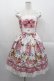 画像1: BABY,THE STARS SHINE BRIGHT / Pastoral Decoration Palette柄ヨークレースジャンパースカート  オフ白 I-25-10-29-026-BA-OP-SA-ZI (1)