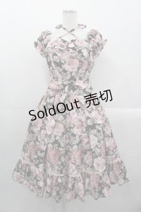 Victorian maiden / ローズゴブランポリーヌドレスワンピース  ブラック I-25-10-29-027-CL-OP-SA-ZI