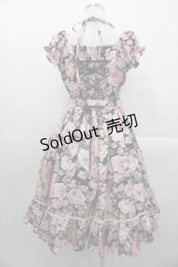 画像2: Victorian maiden / ローズゴブランポリーヌドレスワンピース  ブラック I-25-10-29-027-CL-OP-SA-ZI