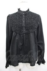 PINK HOUSE / フリル使いローンブラウス  黒 I-25-10-29-003-LO-BL-SA-ZI