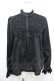 画像1: PINK HOUSE / フリル使いローンブラウス  黒 I-25-10-29-003-LO-BL-SA-ZI (1)