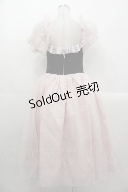 画像2: Selkie / En Pointe Silk Plie Dress S ピンクＸ黒 I-25-10-29-029-LO-OP-SA-ZI