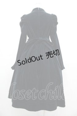 画像2: axes femme kawaii / クラシカルベロアワンピース  ブルーグリーン I-25-10-29-031-AX-OP-SA-ZI