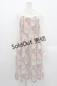 axes femme POETIQUE / ショコラレジメストライプワンピース  ピンク I-25-10-29-037-AX-OP-SA-ZI