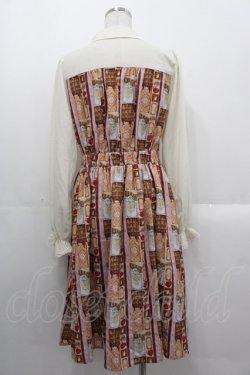 画像2: axes femme POETIQUE / ショコラレジメストライプワンピース  ピンク I-25-10-29-037-AX-OP-SA-ZI