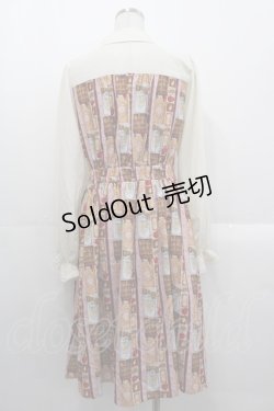 画像2: axes femme POETIQUE / ショコラレジメストライプワンピース  ピンク I-25-10-29-037-AX-OP-SA-ZI