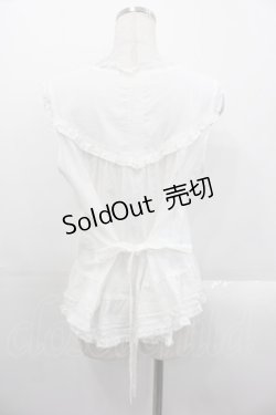 画像2: PINK HOUSE / チェリー刺繍使いローンブラウス  白Ｘ赤Ｘピンク I-25-10-29-004-LO-BL-SA-ZI