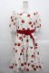 画像1: Lolime / CHERRY POP!ワンピース LL アイボリーX赤 I-25-10-29-042-LO-OP-SA-ZI (1)