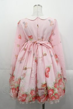 画像2: CAT'S BROOM(海外ロリータブランド) / いちごジャム瓶プリントワンピース&カチューシャセット  ピンク I-25-10-29-043-LO-OP-SA-ZI