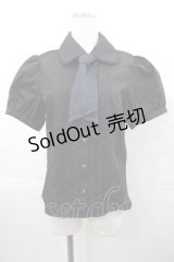 Kurumi Collaboration / マリンアカデミアブラウス M 黒 I-25-11-04-001-LO-BL-SA-ZI