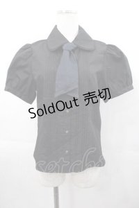 Kurumi Collaboration / マリンアカデミアブラウス M 黒 I-25-11-04-001-LO-BL-SA-ZI