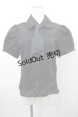 画像1: Kurumi Collaboration / マリンアカデミアブラウス M 黒 I-25-11-04-001-LO-BL-SA-ZI