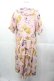 画像2: PINK HOUSE / クマ葡萄プリントミディワンピース  ピンク I-25-11-04-052-LO-OP-SA-ZI (2)