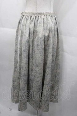 画像2: an another angelus / リリーフラワーサテンタックスカート  グレー I-25-11-04-056-CA-SK-SA-ZI