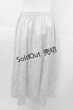 画像2: an another angelus / リリーフラワーサテンタックスカート  グレー I-25-11-04-056-CA-SK-SA-ZI