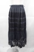 an another angelus / レース使いチュールマーメイドスカート  黒 I-25-11-04-057-CA-SK-SA-ZI