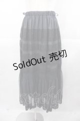 an another angelus / レース使いチュールマーメイドスカート  黒 I-25-11-04-057-CA-SK-SA-ZI