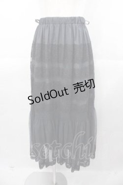 画像1: an another angelus / レース使いチュールマーメイドスカート  黒 I-25-11-04-057-CA-SK-SA-ZI