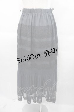 画像2: an another angelus / レース使いチュールマーメイドスカート  黒 I-25-11-04-057-CA-SK-SA-ZI