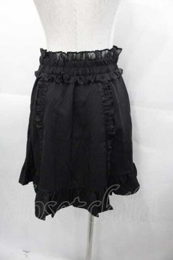画像2: DearMyLove / オーガンジフリルリボンスカート M 黒Ｘ白 I-25-11-04-058-EL-SK-SA-ZI