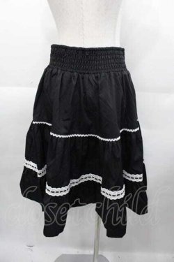 画像2: Eri Aino's Collection / シャーロットの水曜日スカート M 黒Ｘ白 I-25-11-04-059-LO-SK-SA-ZI
