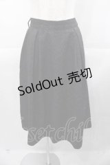 an another angelus / ダマスク柄タックスカート  黒 I-25-11-04-060-CA-SK-SA-ZI