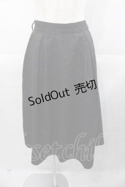 画像1: an another angelus / ダマスク柄タックスカート  黒 I-25-11-04-060-CA-SK-SA-ZI