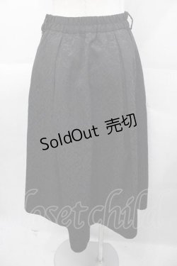 画像2: an another angelus / ダマスク柄タックスカート  黒 I-25-11-04-060-CA-SK-SA-ZI