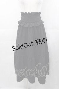 MIHO MATSUDA / 切替スカート  黒 I-25-11-04-064-GO-SK-SA-ZI