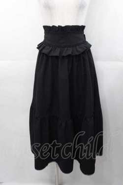 画像1: MIHO MATSUDA / 切替スカート  黒 I-25-11-04-064-GO-SK-SA-ZI