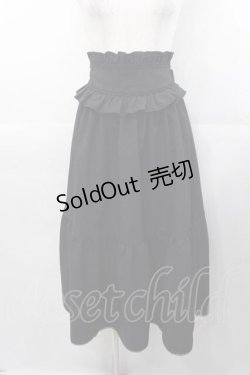 画像1: MIHO MATSUDA / 切替スカート  黒 I-25-11-04-064-GO-SK-SA-ZI