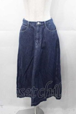 画像1: PINK HOUSE / エプロン型デニムスカート M インディゴ I-25-11-04-065-LO-SK-SA-ZI