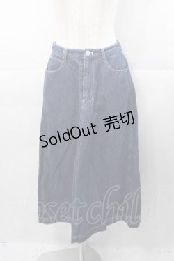 画像1: PINK HOUSE / エプロン型デニムスカート M インディゴ I-25-11-04-065-LO-SK-SA-ZI