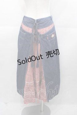 画像2: PINK HOUSE / エプロン型デニムスカート M インディゴ I-25-11-04-065-LO-SK-SA-ZI