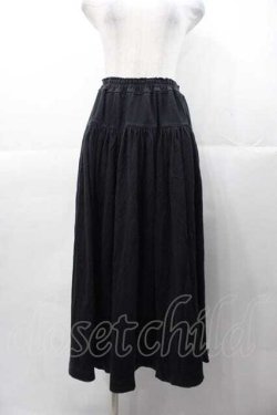 画像1: INGEBORG / カットソースカート  ブラック I-25-11-04-066-LO-SK-SA-ZI