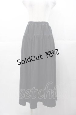 画像1: INGEBORG / カットソースカート  ブラック I-25-11-04-066-LO-SK-SA-ZI