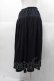 画像2: INGEBORG / カットソースカート  ブラック I-25-11-04-066-LO-SK-SA-ZI (2)