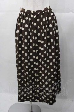 画像1: PINK HOUSE / ポルカドットスカート  ブラウン I-25-11-04-072-LO-SK-SA-ZI