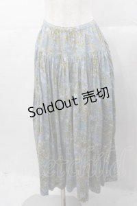 PINK HOUSE / 勿忘草プリントカットスカート  ブルー I-25-11-04-073-LO-SK-SA-ZI